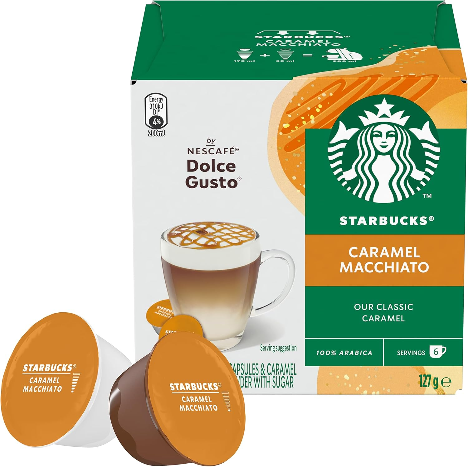 STARBUCKS by NESCAF&Eacute; DOLCE GUSTO Cappuccino Coffee Capsules Box of 6 Servings image number 4