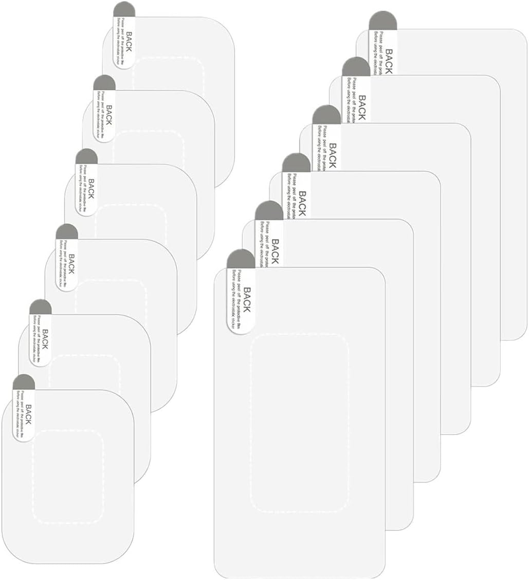 12Pcs Electrostatic Windshield Dashcam Stickers,Electrostatic Stickers for Dash Cam,Car Membrane, ETC Equipment image number 6