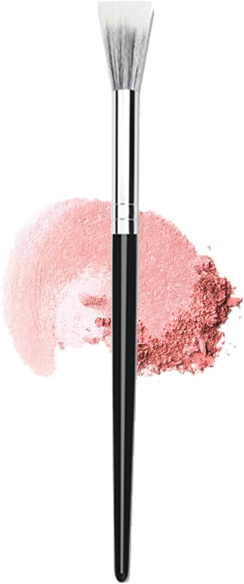 Makeup Brush, Cheek Brush Blusher Brush Foundation Makeup Brush Fiber Stippling Brush Perfect for Foundation,Powder,Highlight,Cream,Blusher(Small Size) image number 1