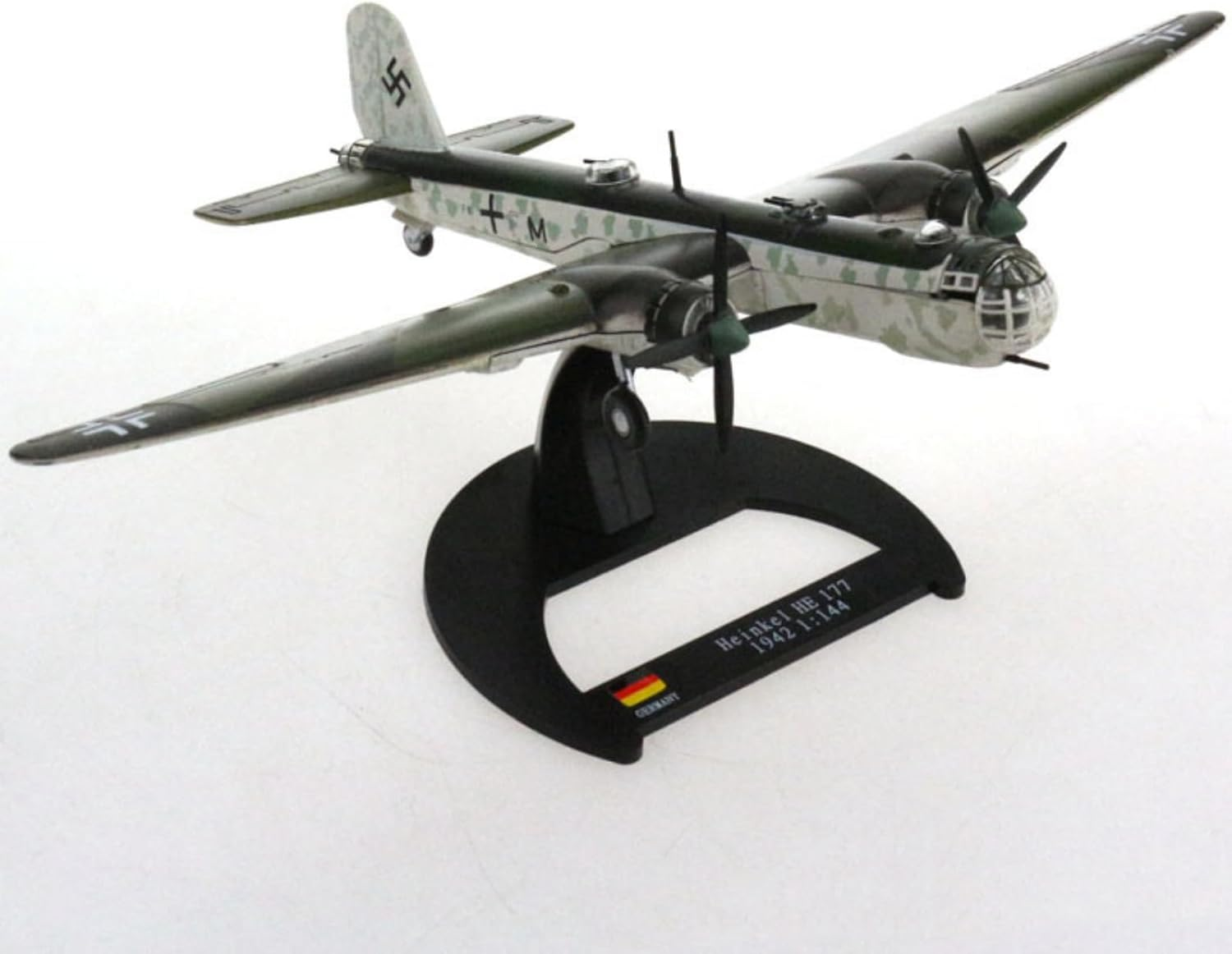 Alloy WWII Germany Heinkel He 177 Attack Plane Model Aircraft Model 1:144 Model Simulation Science Exhibition Model image number 4