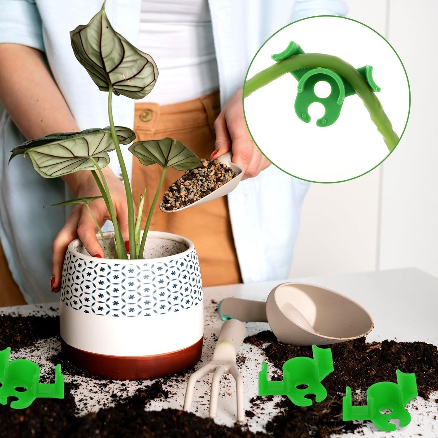 Plant Benders Plant Training Bending Clip Plant Trainer for Low Load,50Pcs Plant Bender Low Pressure Training Plant Bender Low-Stress Training Clip,Plant Bender Plant Training Clip Plant Training Clip image number 2