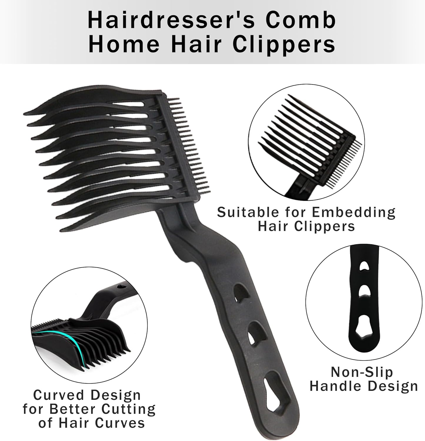 Blend Friend Fade Comb,Professional Barber Comb for Men Haircut Hair Fade Tool for Home,Salon or Professional Use (One Size, Pound, 1)