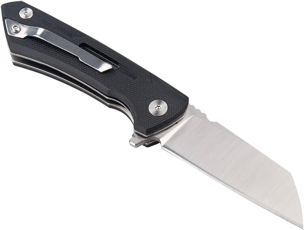 Pocket Folding Knife, 2.5 Inch 5Cr13 Stainless Steel Blade, Black G10 Handle, Small Knife for Everyday Carry Outdoor Camping image number 1