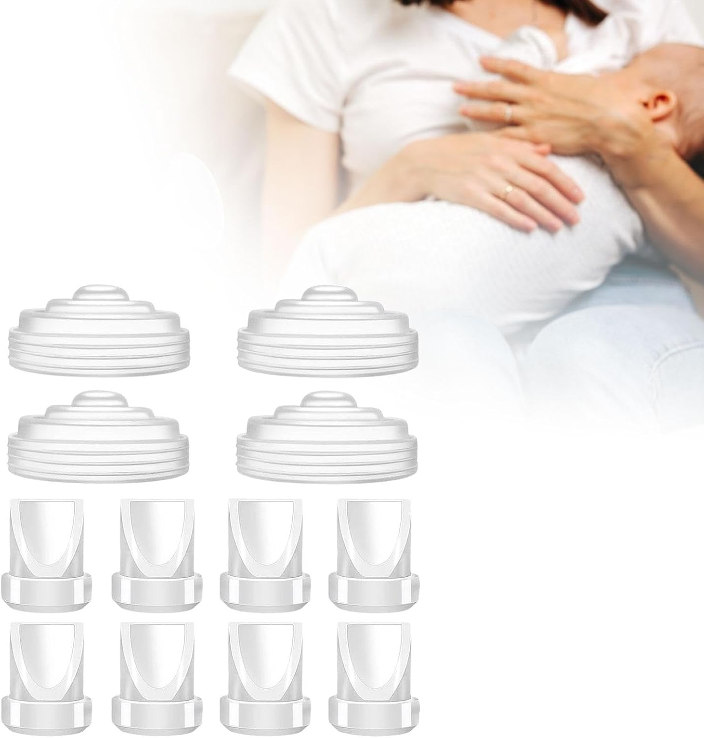 Ｓｉｍｈｏａ Replacement Duckbill Valves and Diaphragm Seal for M5 Wearable, 12Pcs - 8Pcs image number 3