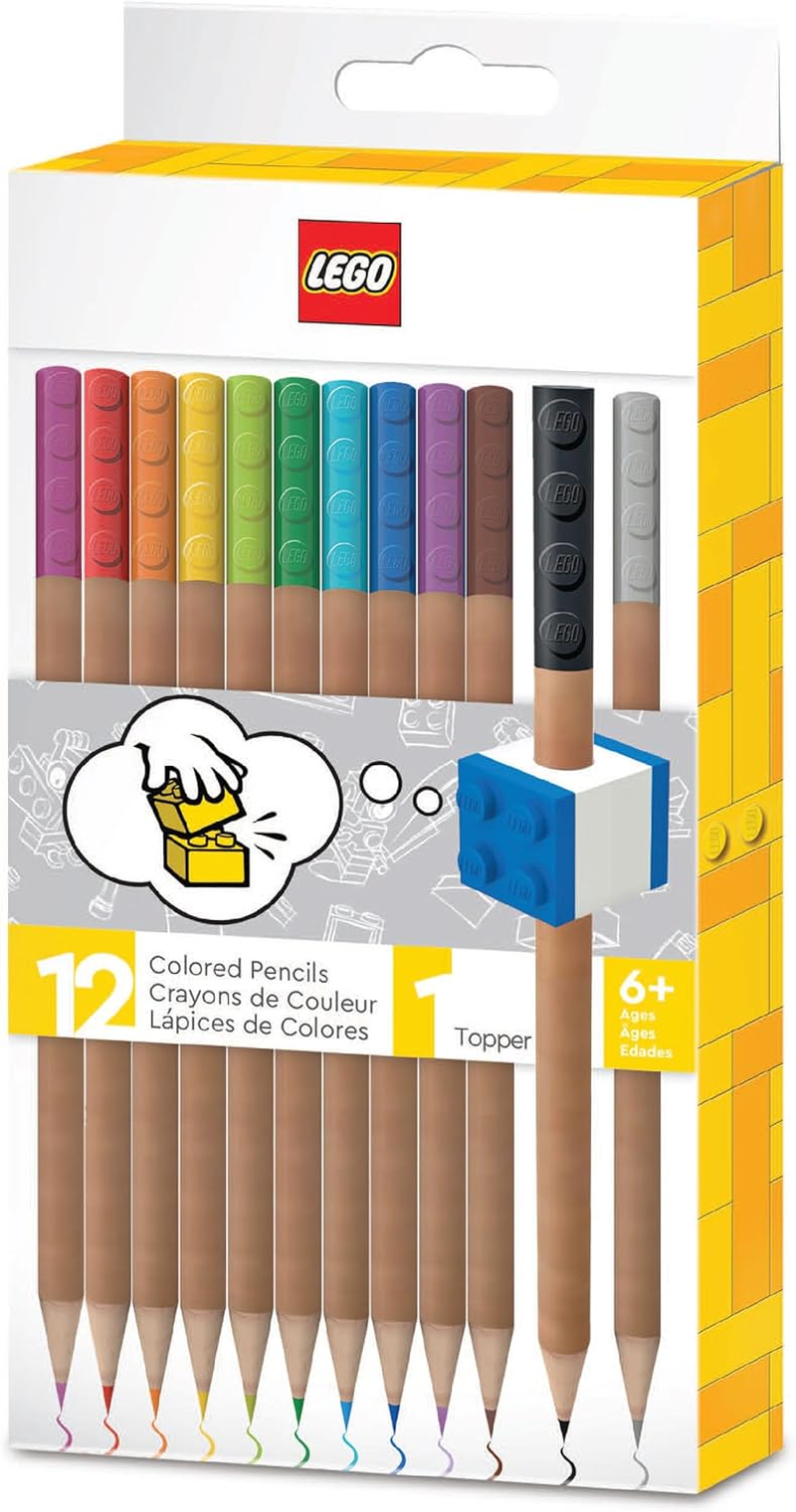 Matite Colorate 12 Pz + Toppers New Brick image number 3