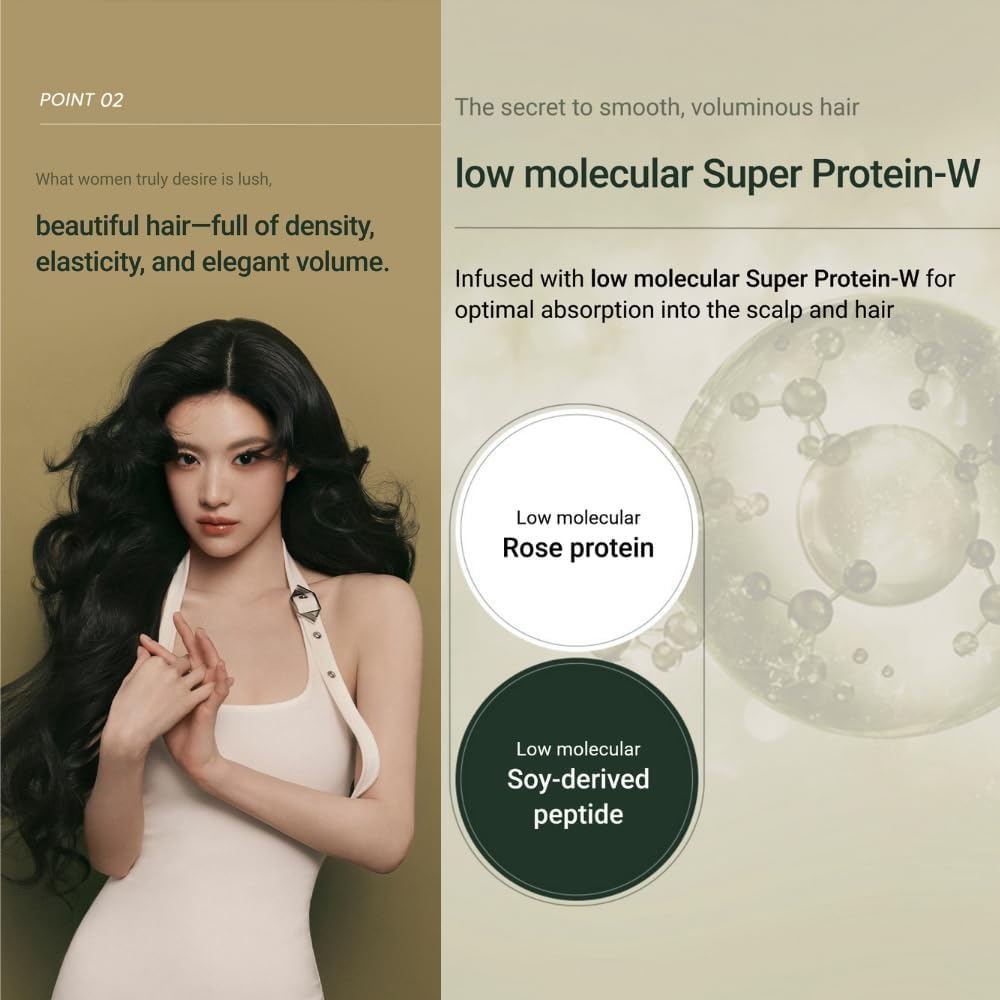 Root:Gen for Women Hair Loss Care Set Shampoo 515Ml + Refill Pack 400Ml. Repair and Moisturizing, anti Loss Care, Strengthening Hair Roots. Korean Beauty Shampoo and Treatment Set for Ryo. (Total 915 Ml) image number 3