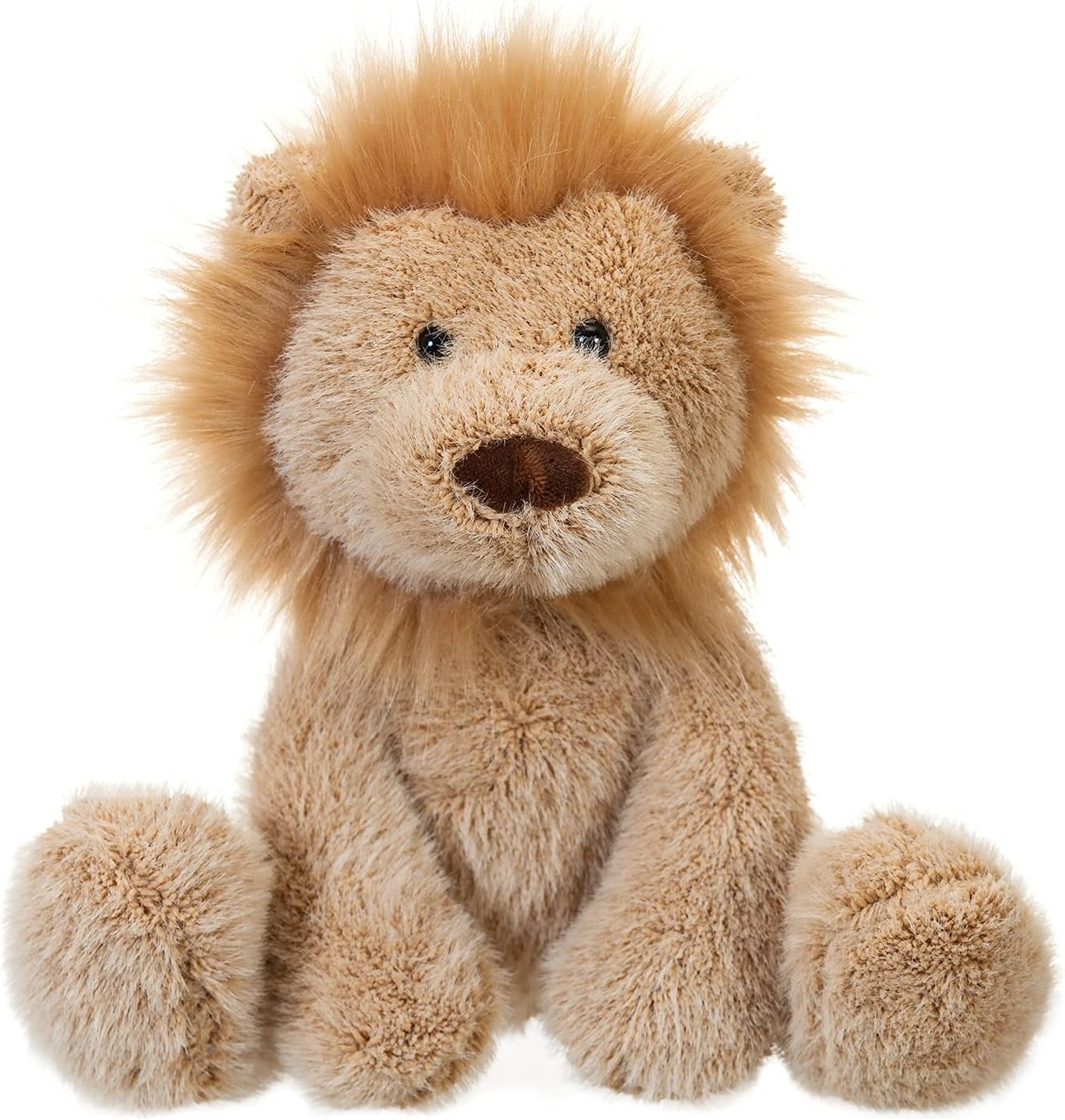 Apricot Lamb Toys Plush Brown Lion Stuffed Animal Soft Cuddly Perfect for Child (Brown Lion,9 Inches) image number 4