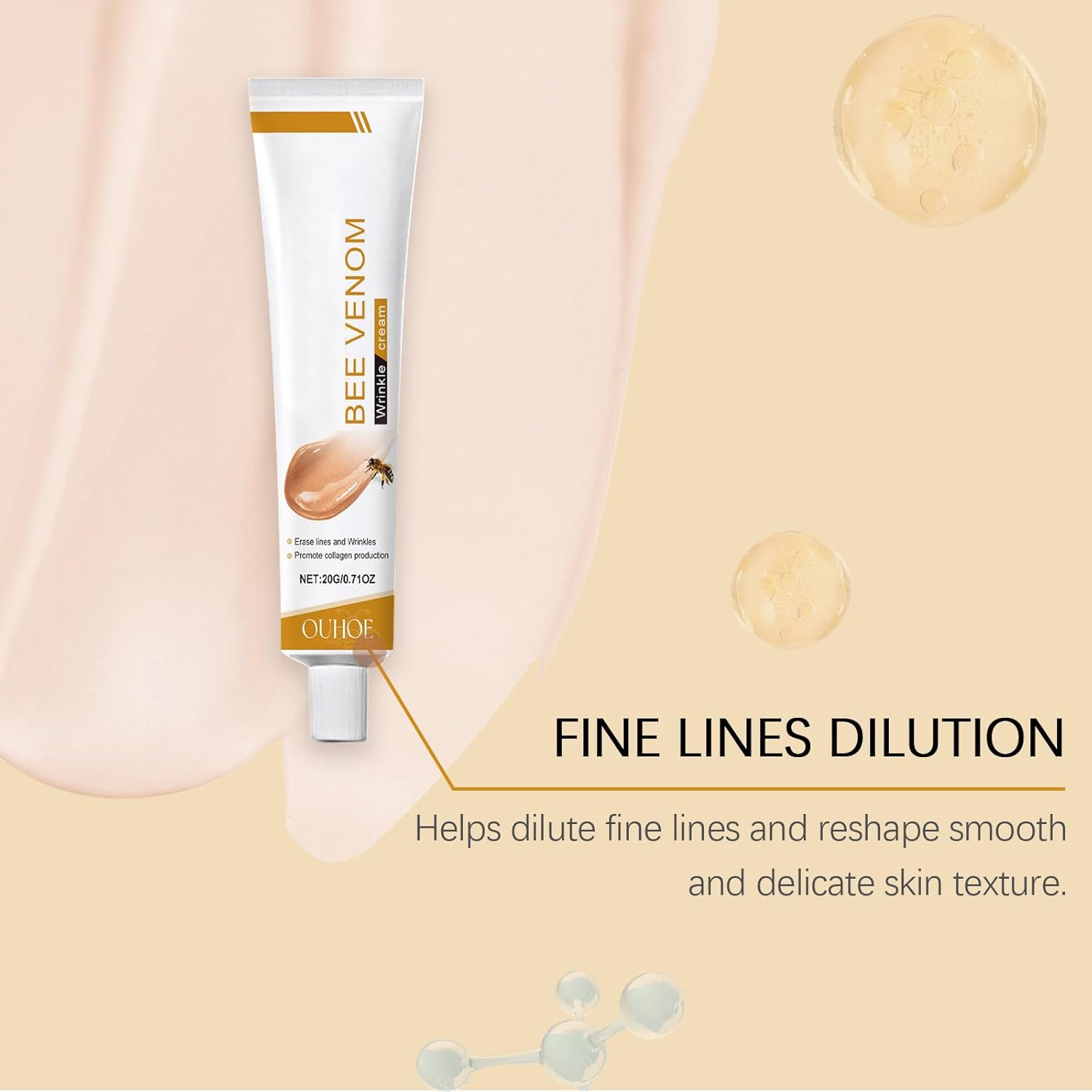 Botox Bee Venom Cream,Gentle Hydrating Cream, Wrinkle Removal and Firming,Anti-Aging,Moisturizing, Lifting & Recover