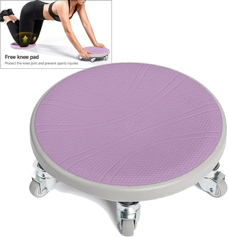 6-Castor 360-Degree Multidirectional round Ab Wheel Disc Board Slide Board: Compact, Versatile Fitness Tool for Abdominal Muscle and Core Strength Workout image number 3