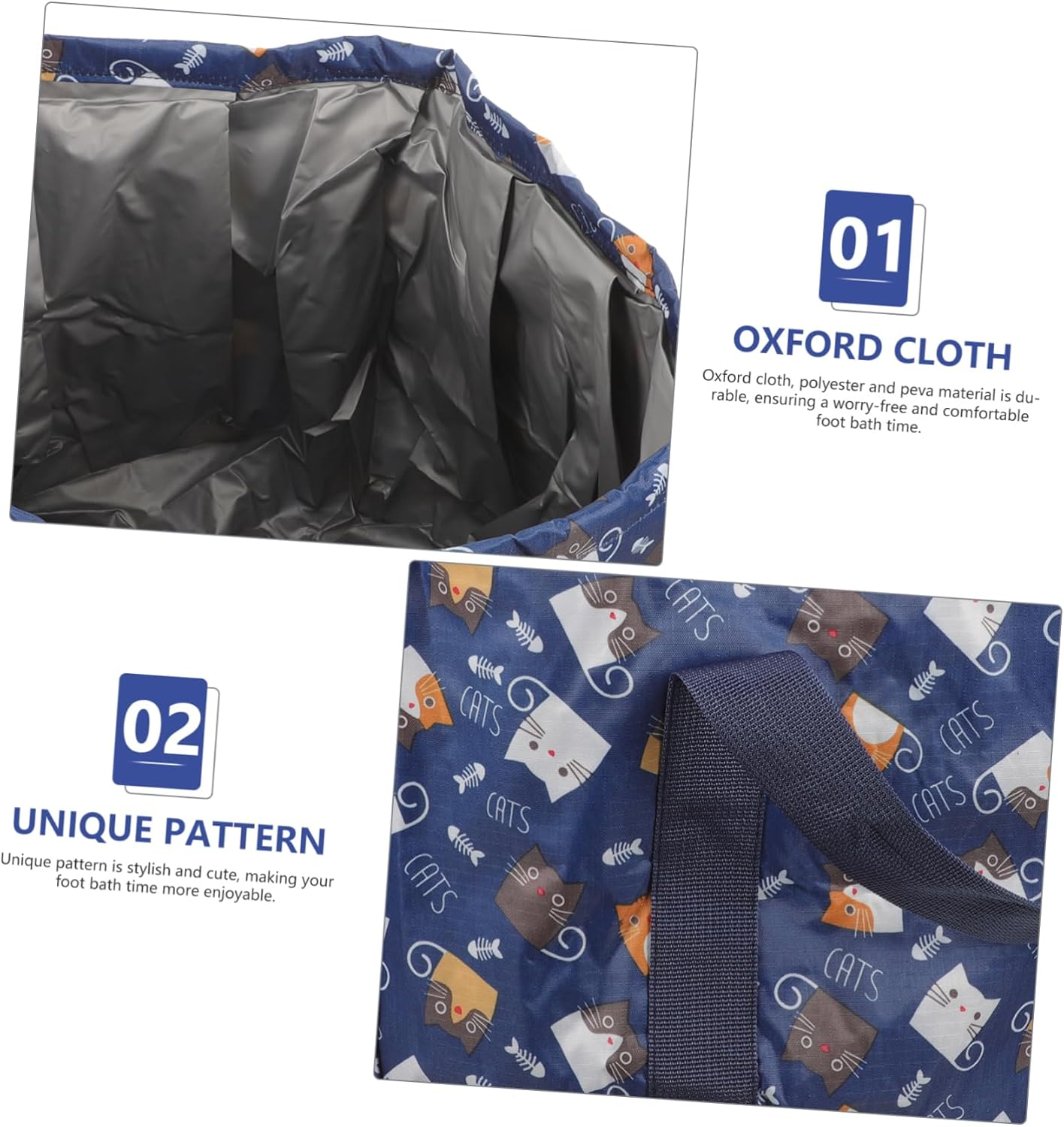 PLAFOPE Wash Bin Foot Basin Water Bucket for Bath Foot Bucket Basin Portable Bath Tub Foot Washing Bucket Water Basin Travel Tomorrow Foldable Folding Bucket image number 6