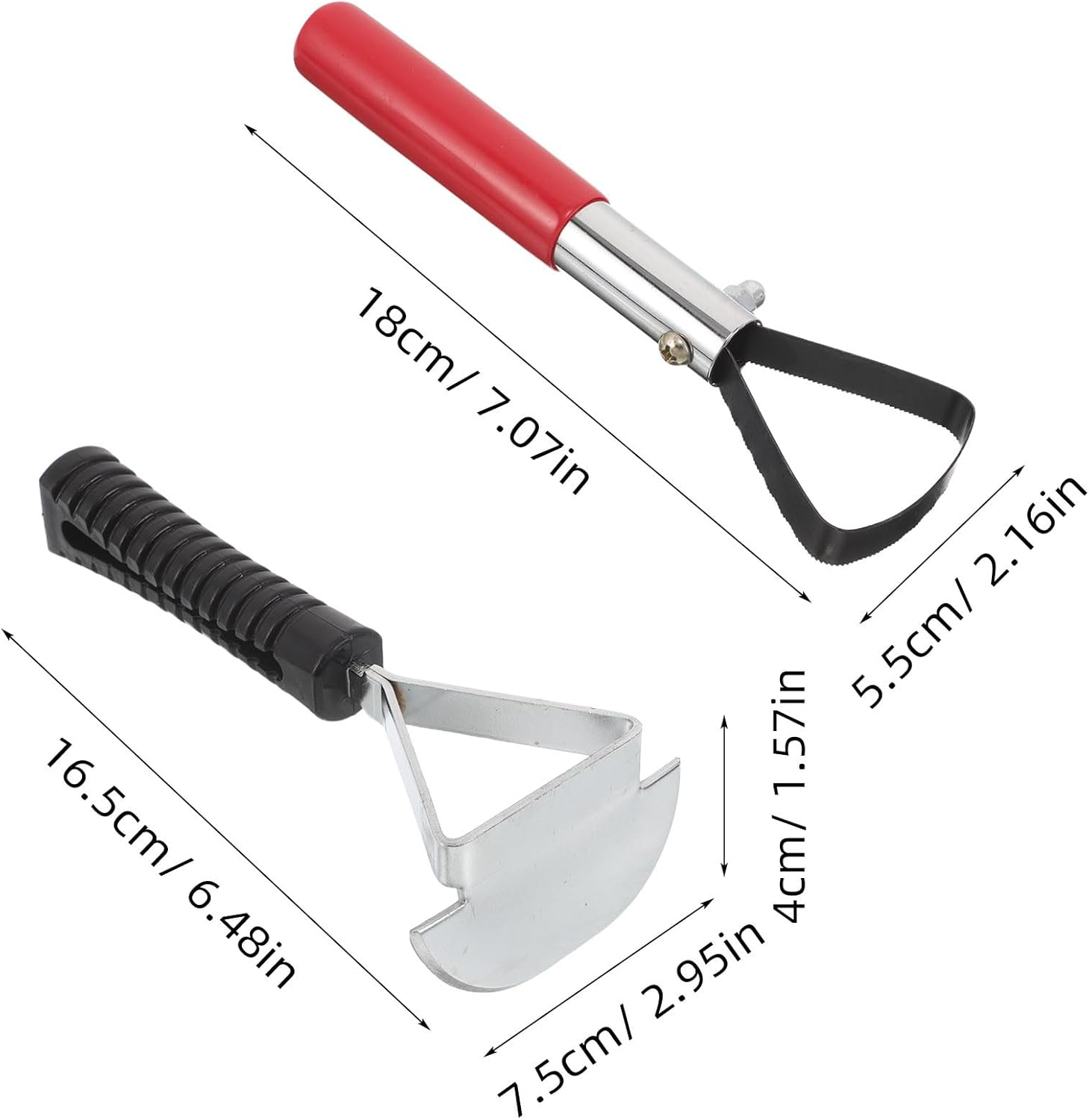 LOEFLIFA 2Pcs Heavy Duty Tire Scraper and Patch Roller Tool for Efficient Gap Cleaning and Adhesive Removal Multi Material Wheel Repair Kit Compact DIY Tire Patch Tool for Car Truck Tractor image number 5