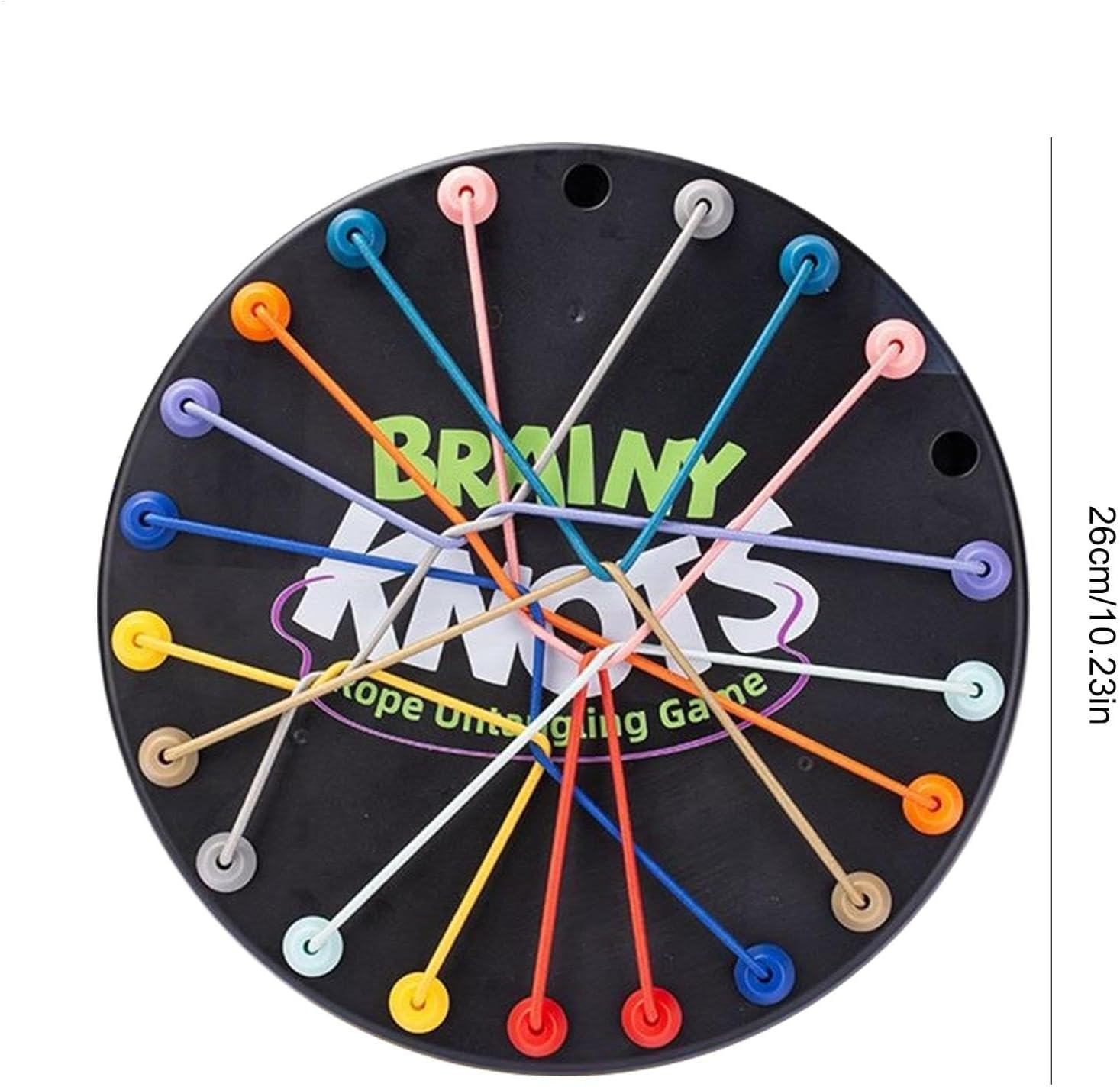 Brainy Knots Rope Untangling Game | Twisted Rope Puzzle Game | Rope Knots Untangle Stack Puzzle Sorting Board Game | Brain Teaser Fine Motor Skills Toy | String Solution Central Lacing Toys image number 5