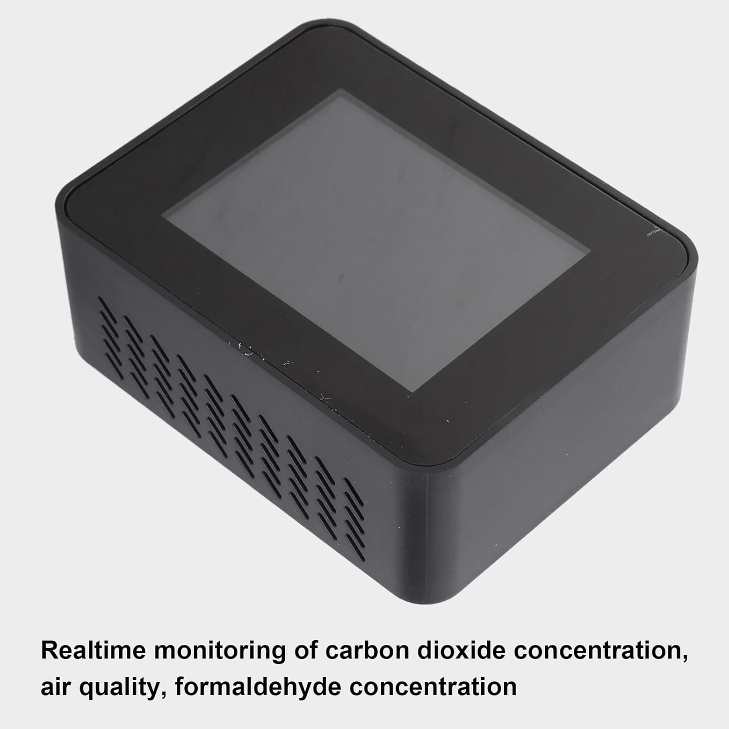 Air Quality Detector, Air Quality Monitor Indoor, Black CO2 Carbon Dioxide Detector LCD TVOC HCHO Temperature Humidity Air Quality Meter image number 6