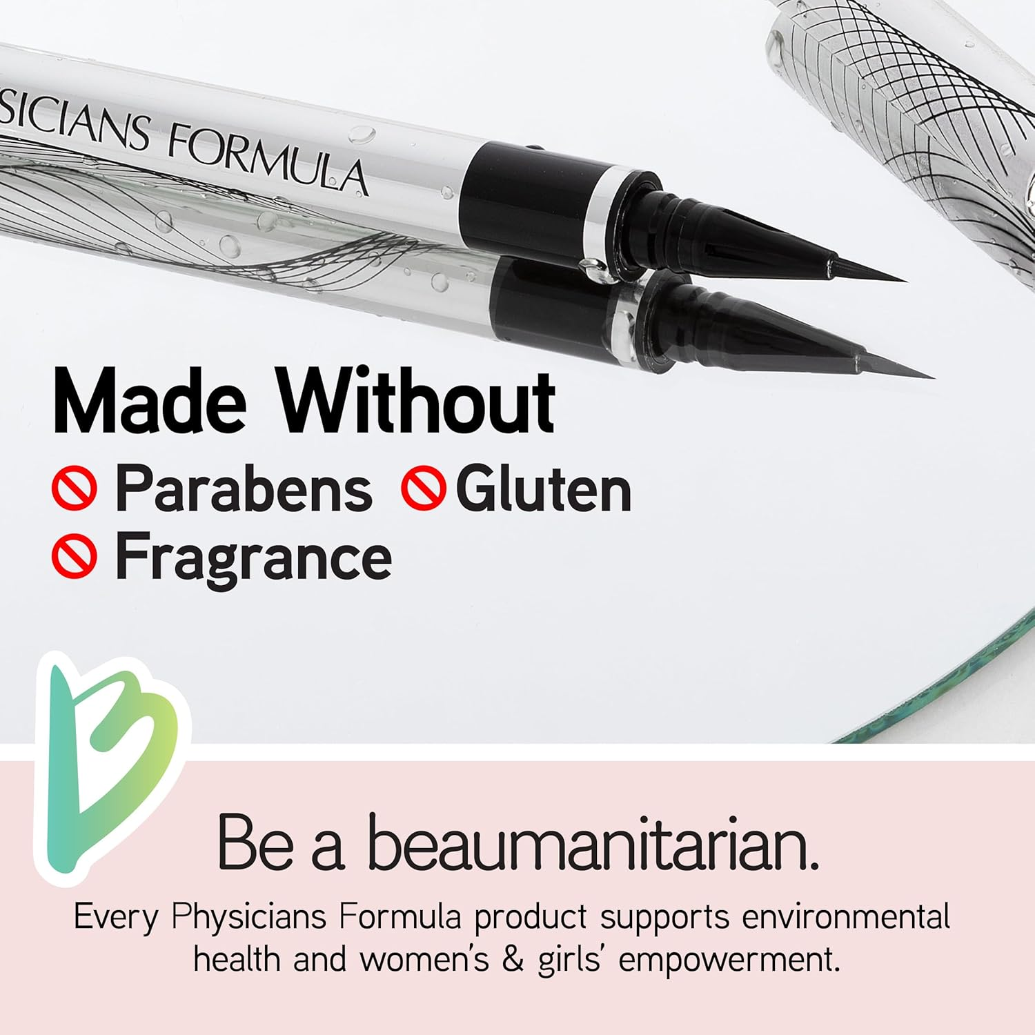 Physicians Formula Eye Booster Super Slim Liquid Eyeliner, Waterproof Precision with a Lash-Boosting Complex, Natural Finish, & Sensitive Skin Approved, Cruelty-Free & Vegan -Ultra Black image number 3