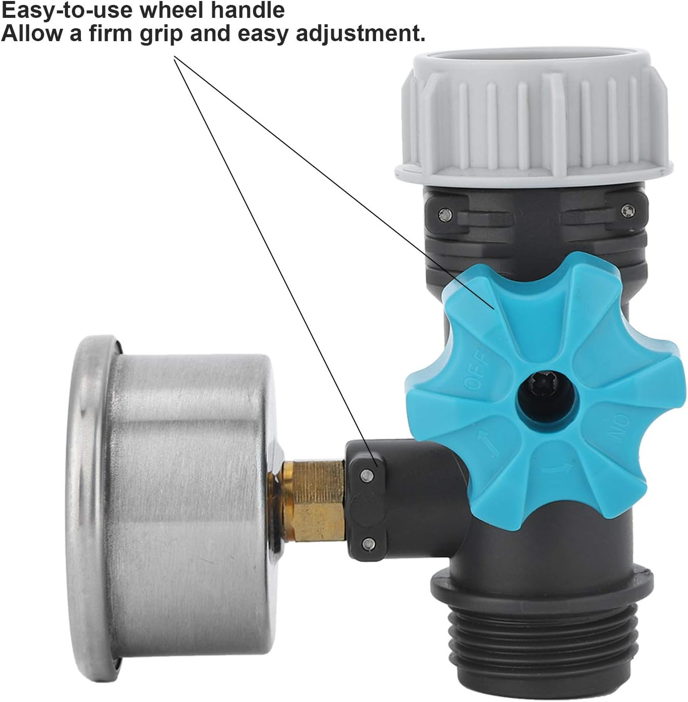 Water Pressure Valve, Pressure Reducer G3/4In Water Pressure Regulator, Adjustable Durable for Garden Greenhouse image number 6