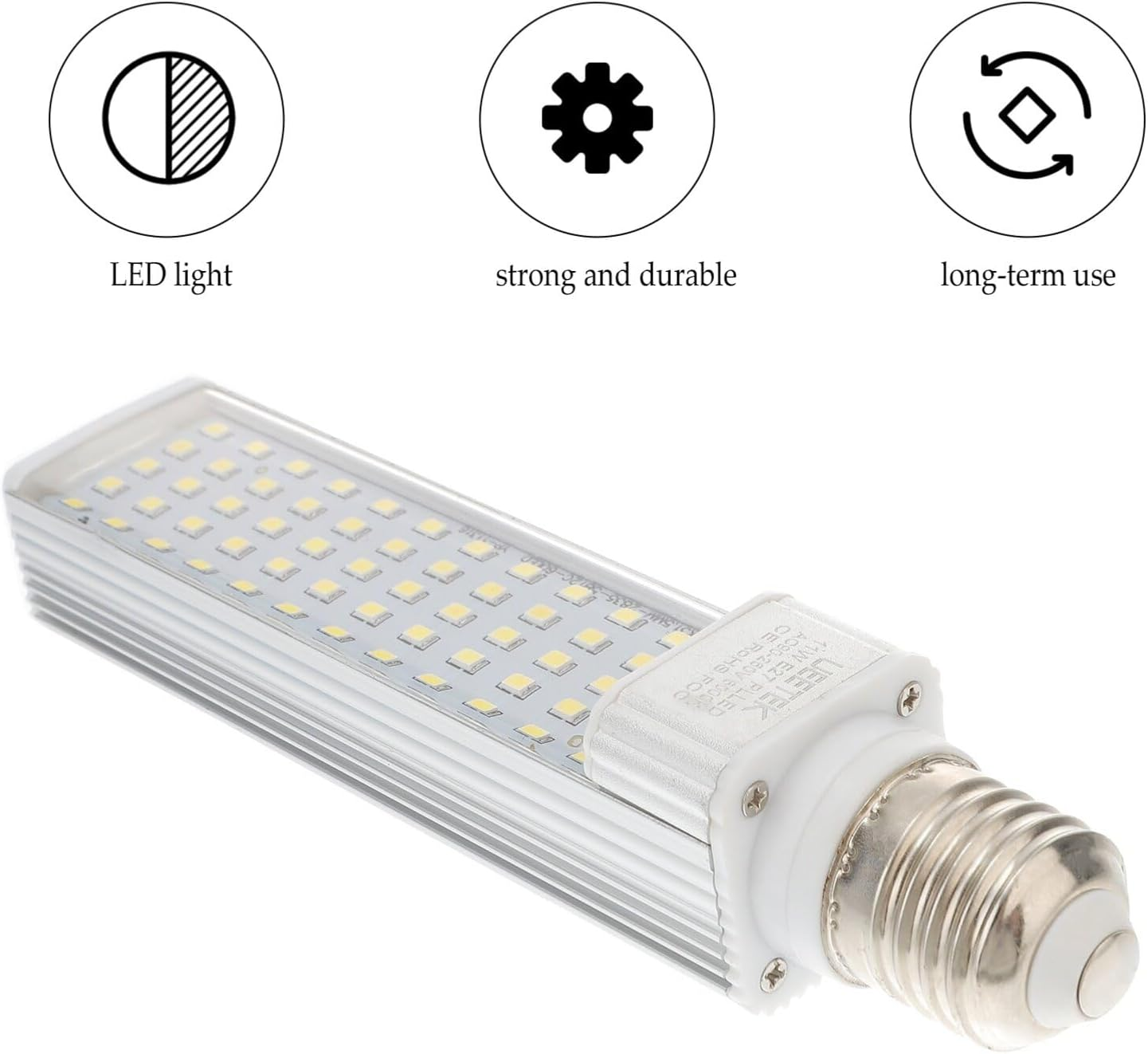 ULTECHNOVO LED Corn Bulbs - E27 LED Bulb 11W Aquarium Grow Light White Screw Corn Light LED Energy Saving Lamp for Home Fish Tank Aquariums image number 5