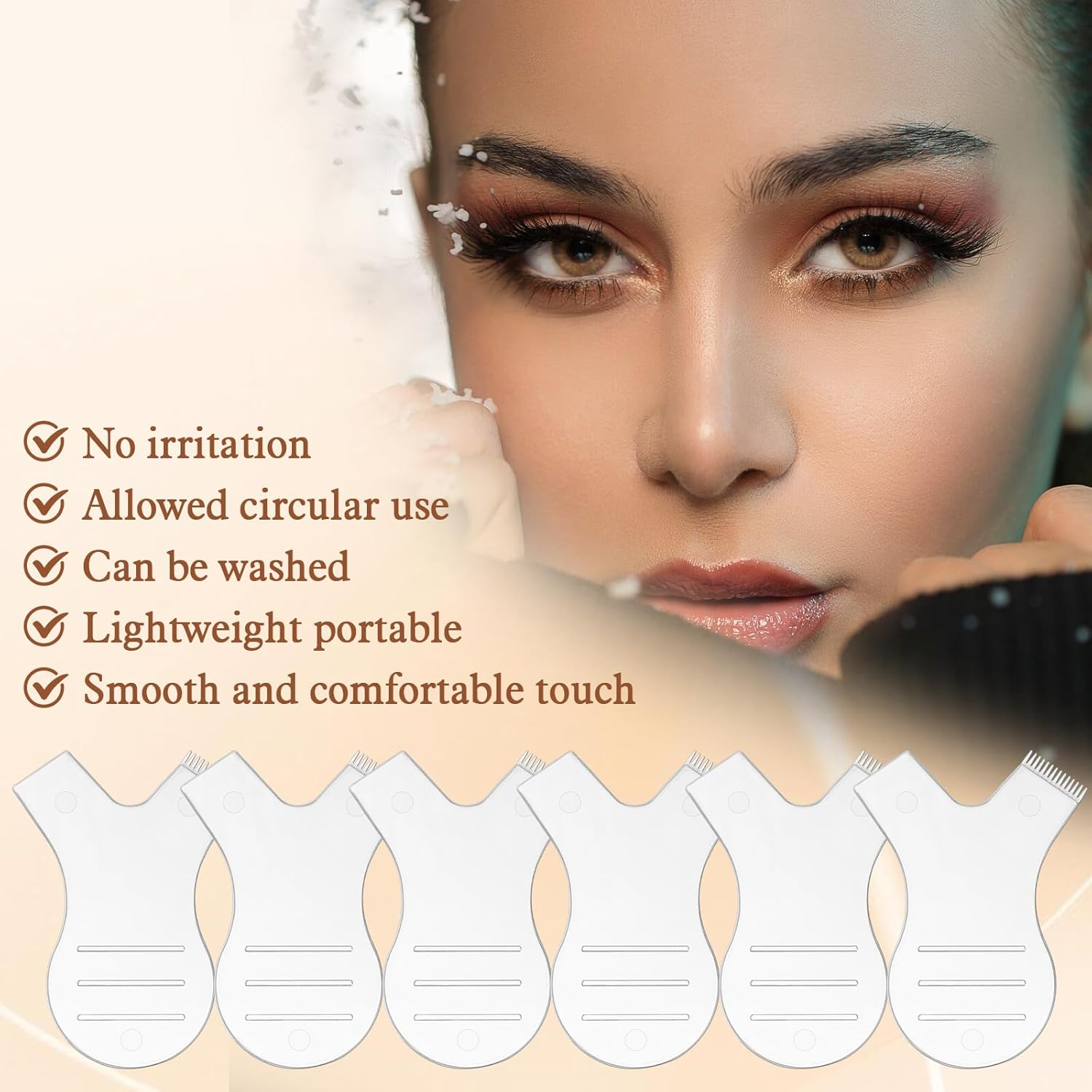 Elevatetech 100 Pcs Y Lash Lift Tool, Y Comb Eyelash Lift Brush Y-Shape Lash Separator and Tint Tool Clear Eyelash Perming Brush Applicators Makeup Supplies for Eyelashs Grafting and Extension image number 5