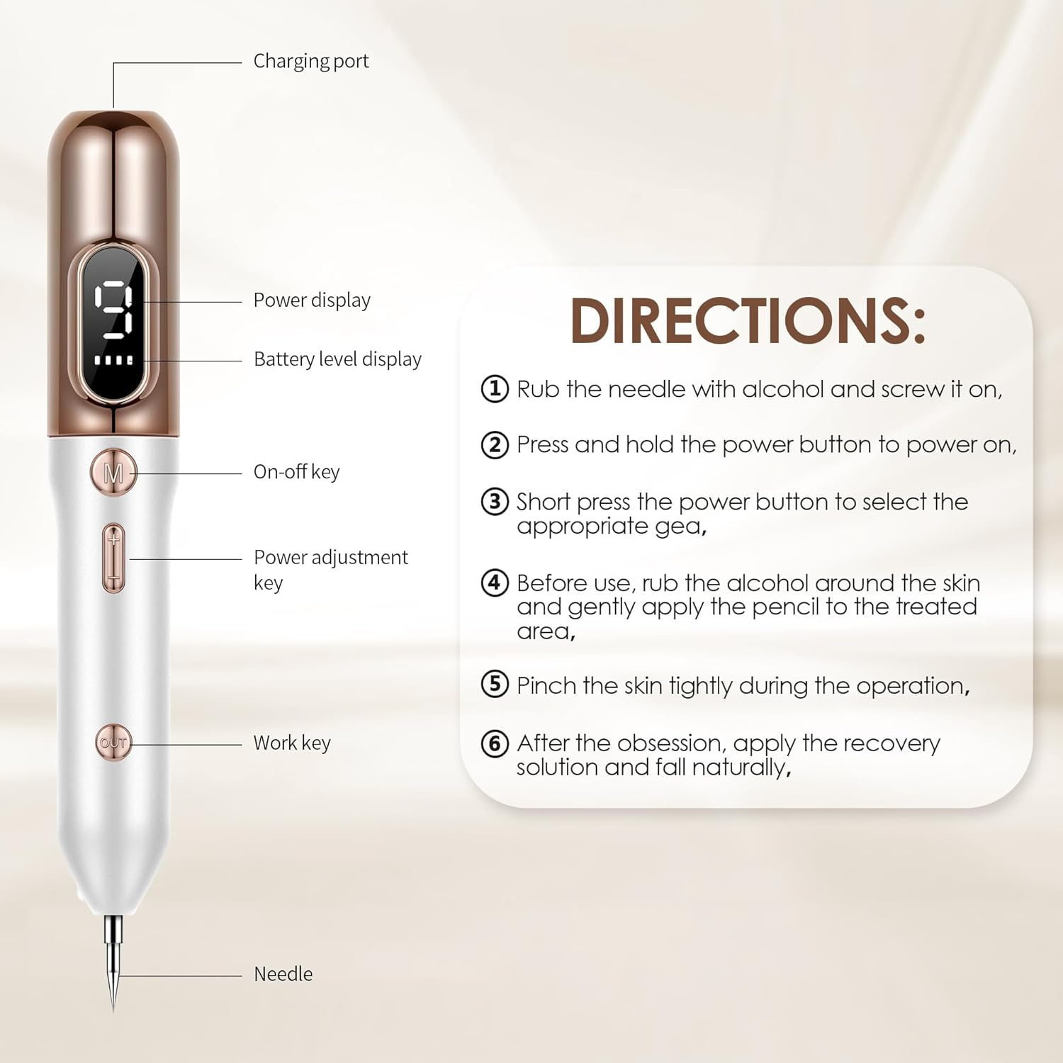 Skin Tag Removal Kit, Skintag Remover Home Use, Portable Removal Kit for Mole, Wart and Skin Tag for Women and Girls, Fast Acting, Safe and Easy to Use, Rose Gold image number 2