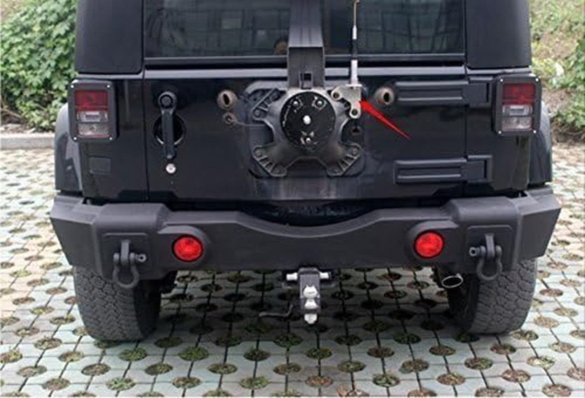 U-Box Jeep Wrangler CB Antenna Spare Tire Mount for 2007-2018 Jeep JK Wrangler & Wrangler Unlimited image number 6