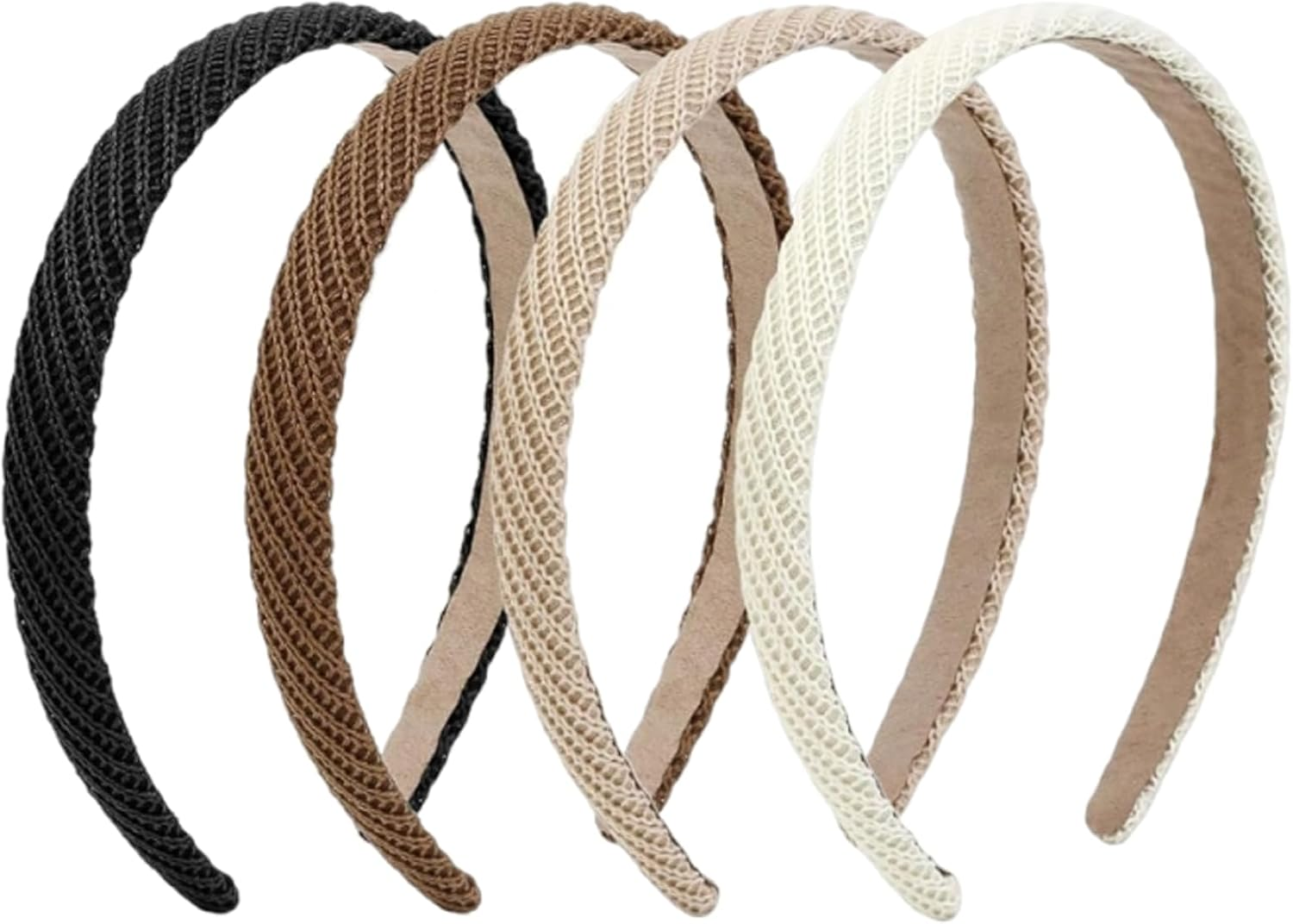 Whaleo Set of 4 Women'S Headband Women'S Costume Headband Hair Accessories Hair Band Thin Slim image number 4