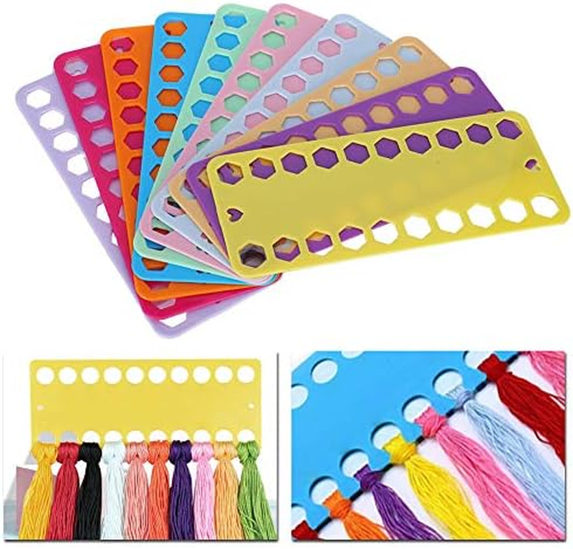 20PCS Cross Stitch Thread Holder Embroidery Floss Organizer Cross Stitch Storage Tool Thread Card for Knitting