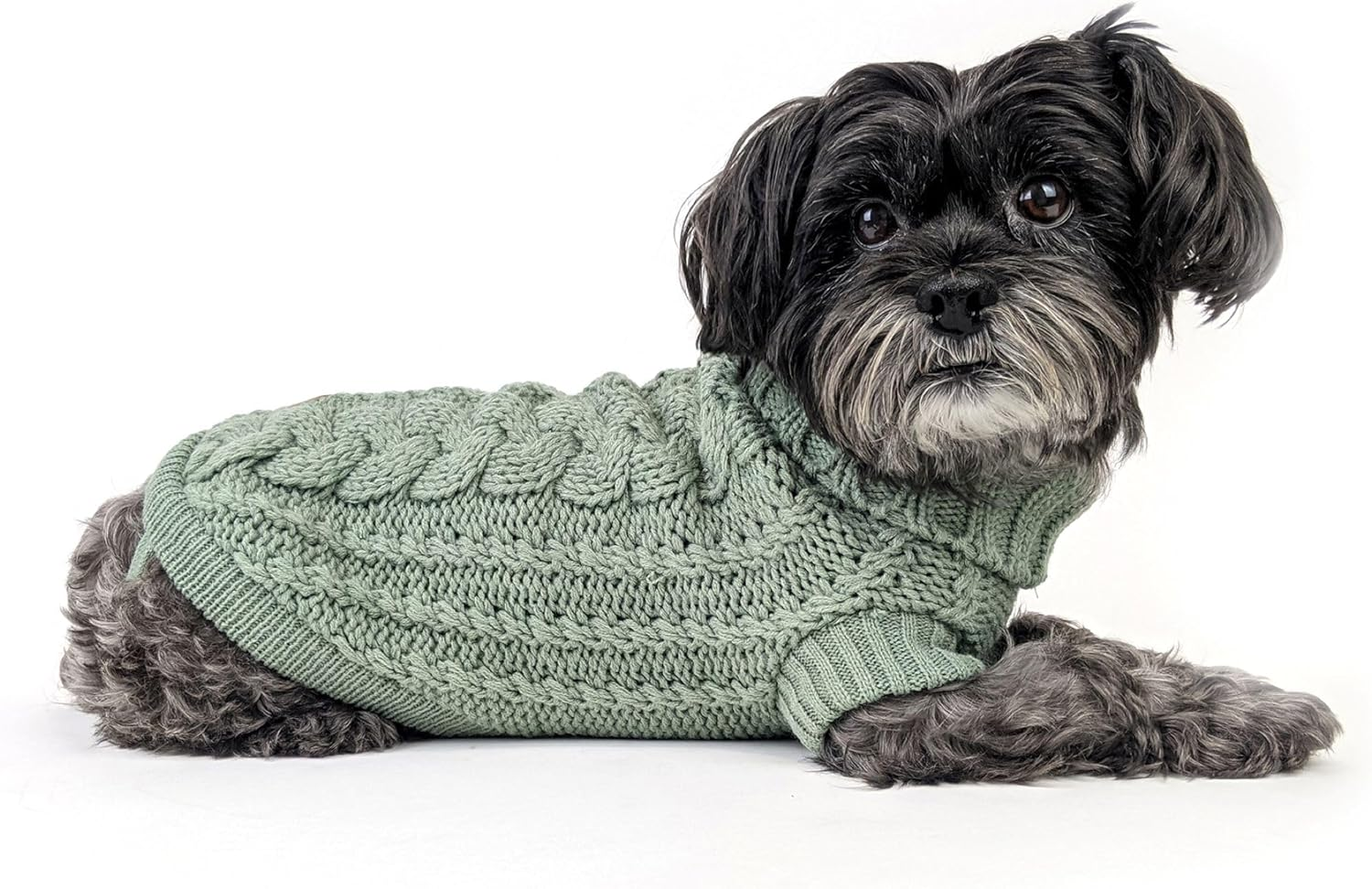 Huskimo French Knit Dog Jumper, Lavender, 33Cm