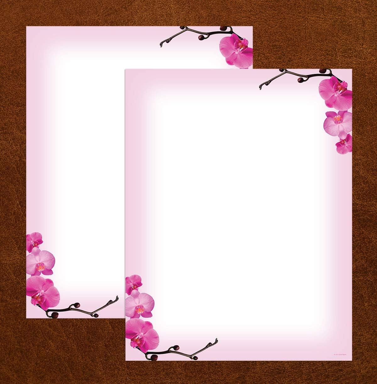 Great Papers! Pink Orchids Letterhead, 8.5 X 11 Inches, 80 Count (2013191)