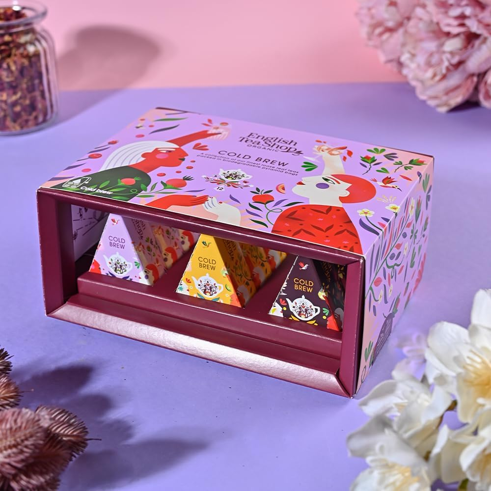 English Tea Shop Gift Pack Cold Brew Collection 12 Pyramid Tea Bags image number 2