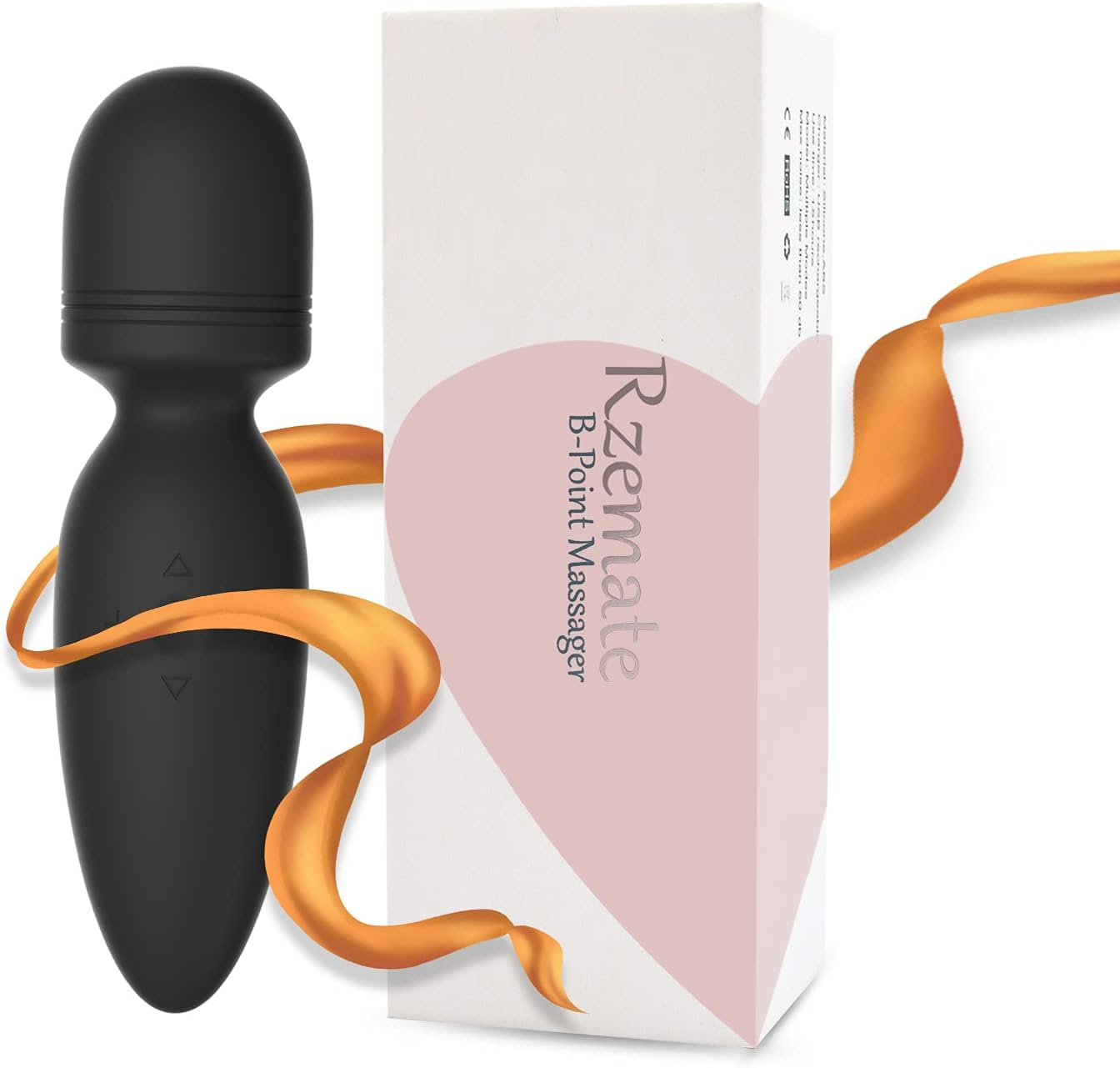 Handheld Wand Massager, 10 Vibration Modes, Quiet Personal Massager, Cordless Silicone Massager for Neck Shoulder Back Body Massage, Muscle Soreness Relief (Black)