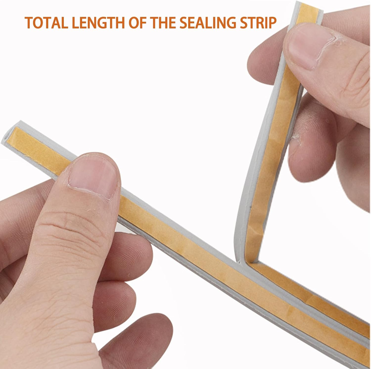 Window Seal Strip 20 Feet White Self Adhesive Draft Excluder for Doors and Windows This Versatile Door Seal Strip Provides Effective Weather Stripping and Draft Proofing image number 5