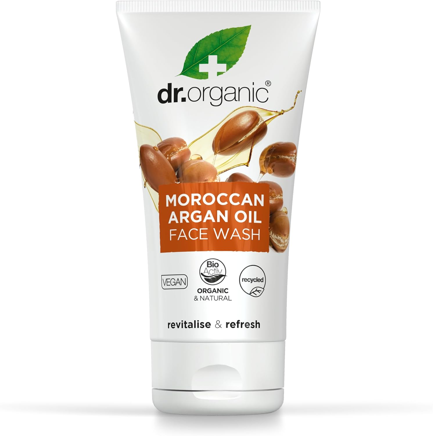 Dr Organic Moroccan Argan Oil Face Wash, Cleansing, Normal & Dry Skin, Mens, Womens, Natural, Vegan, Cruelty-Free, Paraben & Sls-Free, Recycled & Recyclable, Organic, 150Ml, Packaging May Vary image number 3