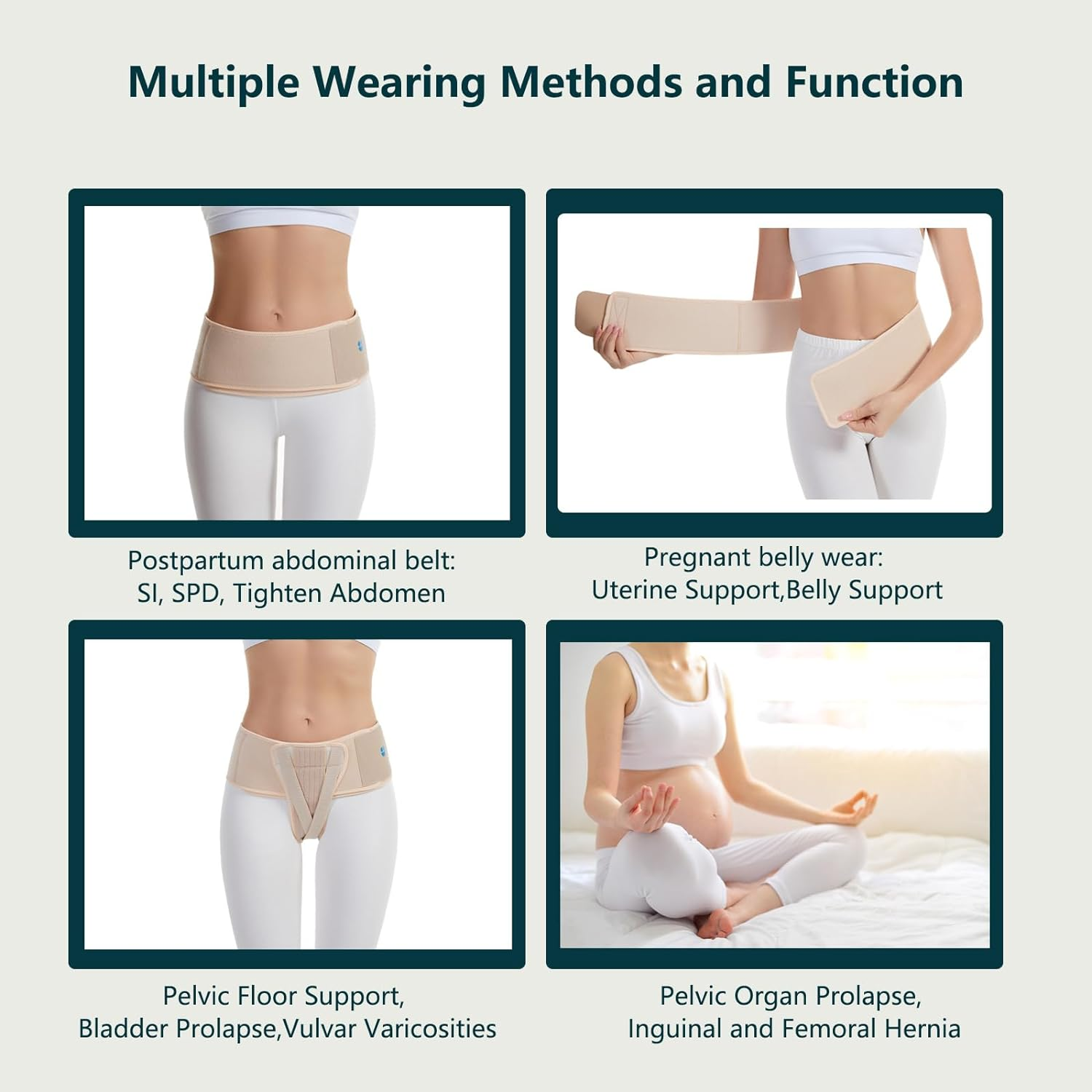 Pelvic Support Belt Uterus Support Belt Women'S Brace for Treating Dropped Bladder, Uterine Prolapse, Vulvar Varicosities, Postpartum and Symphysis Pubis Dysfunction image number 3