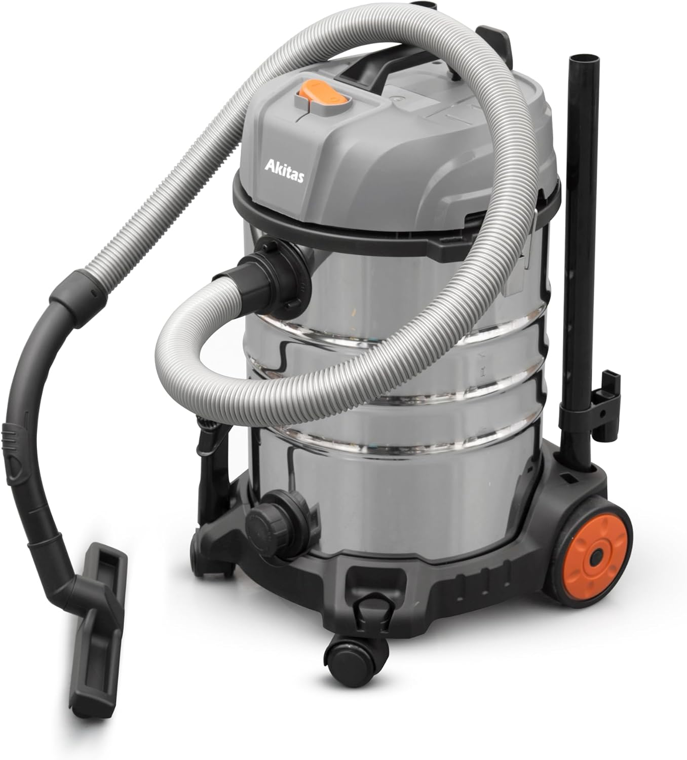 Akitas 2000W 30L Wet & Dry Vacuum Cleaner Blower with Socket Industrial Commercial Cyclonic Bagless (W8) image number 3