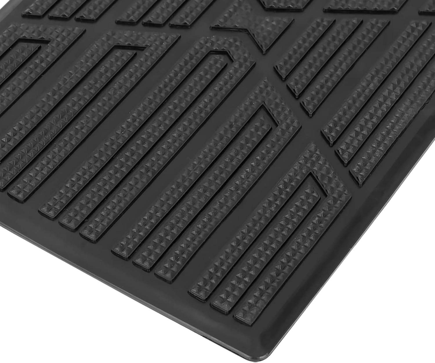 X AUTOHAUX Universal Car Vehicles Trucks Floor Carpet Mat Patch Heel Scuff Plate Foot Rest Pedal Pad image number 2
