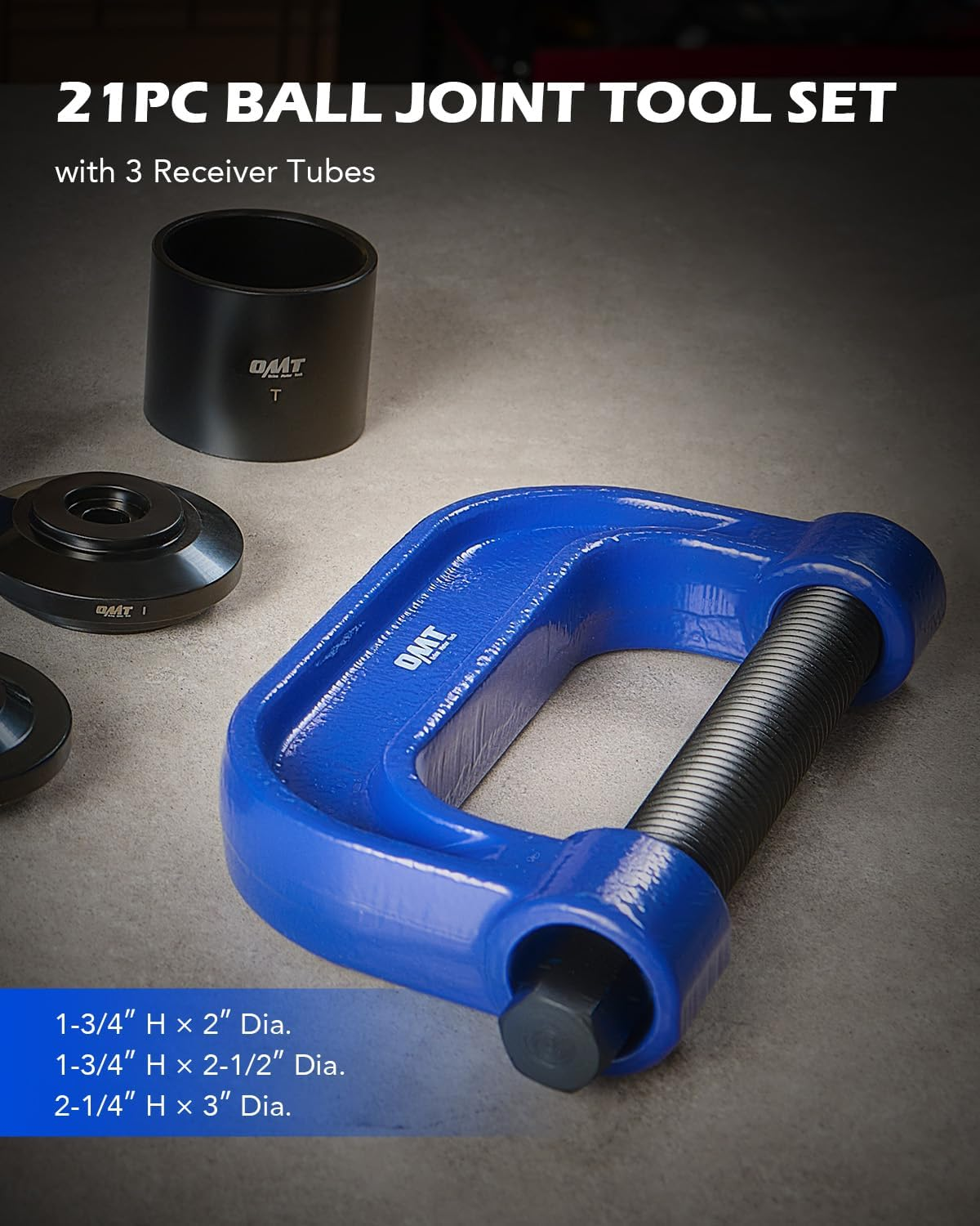 Orion Motor Tech Universal Ball Joint Tool Removal Press Install Service Kit - 21 Pcs image number 5