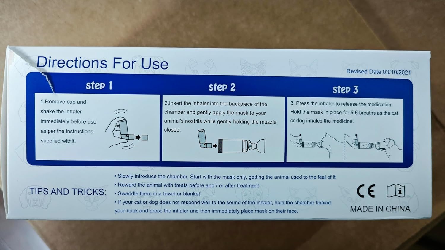 Cat and Dog Inhaler Spacer with Mask in 2 Sizes, Animal Chamber Dog Inhalation Cat and Dogs, Delivers an Optimal Dose of Medication to the Lungs for Asthma image number 2
