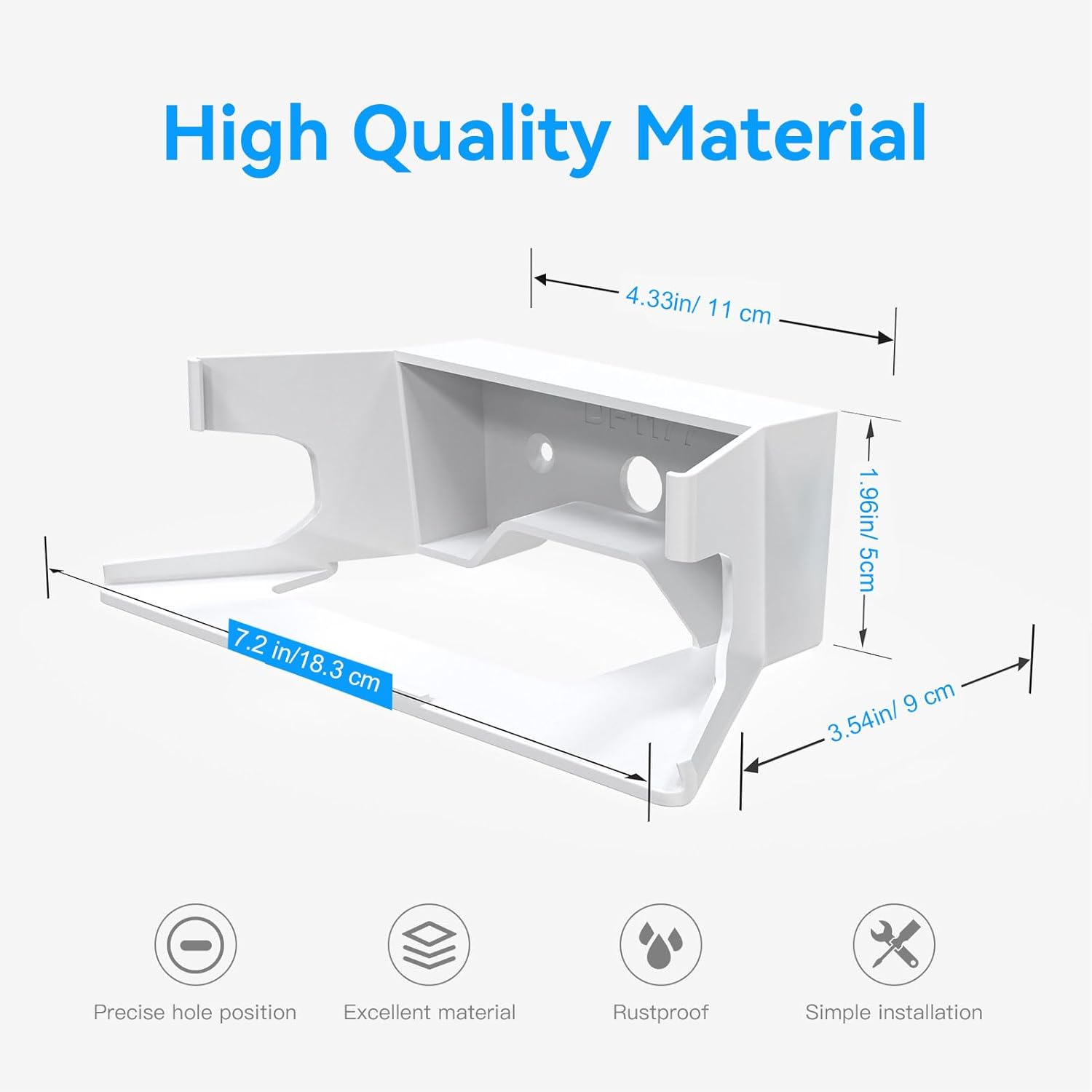 Universal Wall Mount Bracket Holder with Screw Mounting Kit for Mesh Wifi Routers - Heavy Duty Adjustable Easy Installation for Home Network Seamless Wifi Coverage Durable Construction image number 6