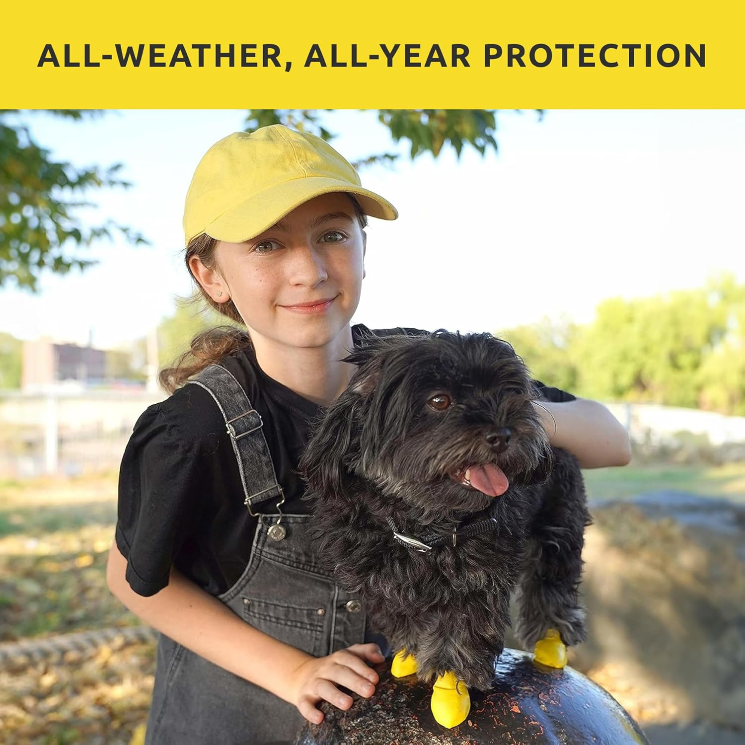 Pawz Yellow Water-Proof Dog Boot, Xx-Small, up to 1-1/2-Inch image number 2