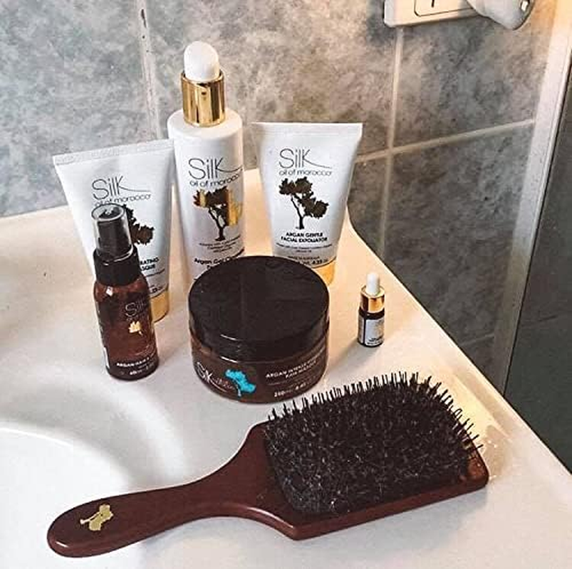 Silk Oil of Morocco Argan Vegan Infused Paddle Brush image number 1