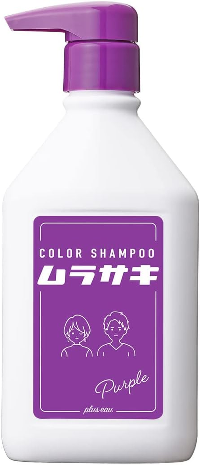 Plus Eau plus O Color Shampoo for Bleached Hair Pink Fruity Floral Scent, 9.8 Fl Oz (280 Ml)
