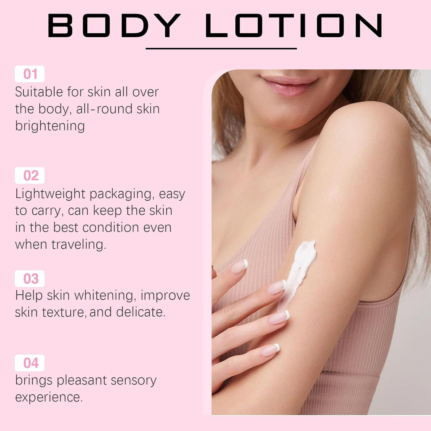 Glutathione 50X Tone up Body Lotion, Glutathione Body Lotion, Moisturizing and Soft Skin,Fair and White Body Lotion for Dry Skin, Firming & Revitalizing for All Skin Types, All over Body Lotion (3Pcs) image number 1
