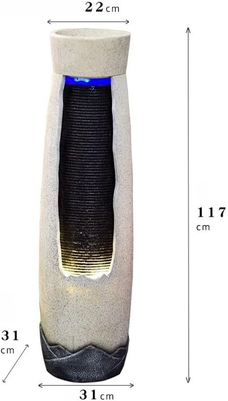 Outdoor Fountain Creative Modern Fountain Home Decor Floor to Ceiling Circulation, Flowing Water Rockery Landscape Indoor and Outdoor Ornaments image number 5