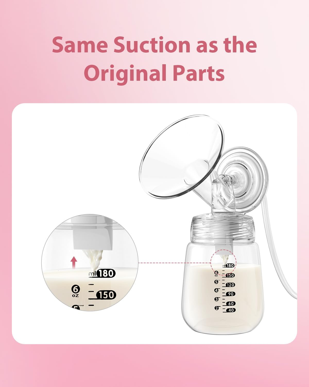 BALIME Breast Pump Parts Compatible with Spectra S1/S2/9 Plus, Duckbill Valves, Backflow Protector Membrane and Tubes (Not Original Spectra Accessories) image number 4