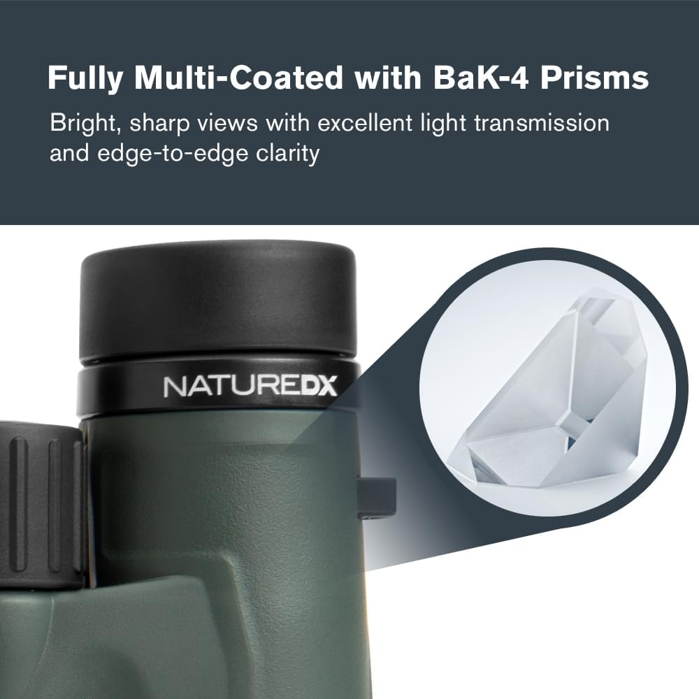 Celestronnature DX 8X32 Binoculars, 8X Magnification, 32Mm Objective, Green (71330)