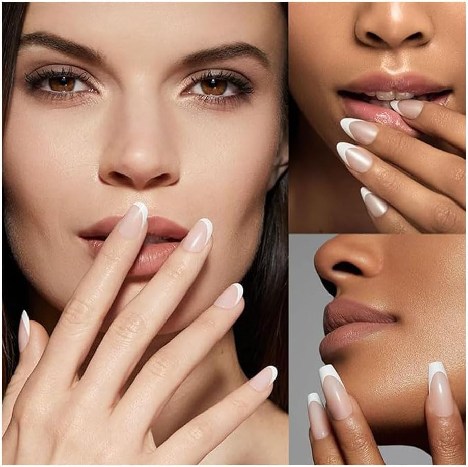 Nail Art Stencils Designs 36 Sheets Nail French Tip Guides Stickers Form Fringe for DIY Decoration Stencil Tools (Clear)