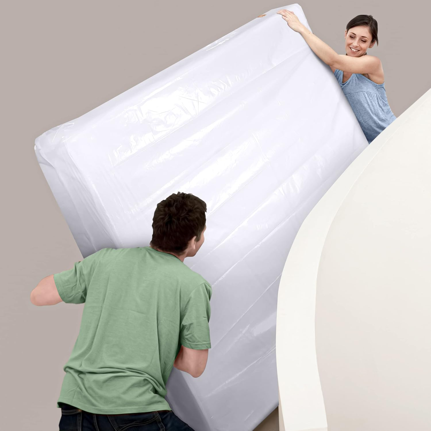 Utopia Home Mattress Bag for Moving Queen Size (Pack of 1), 4 Mil Thick Mattress Storage Bag, Plastic Mattress Cover, Fits Mattresses up to 14 Inches image number 4