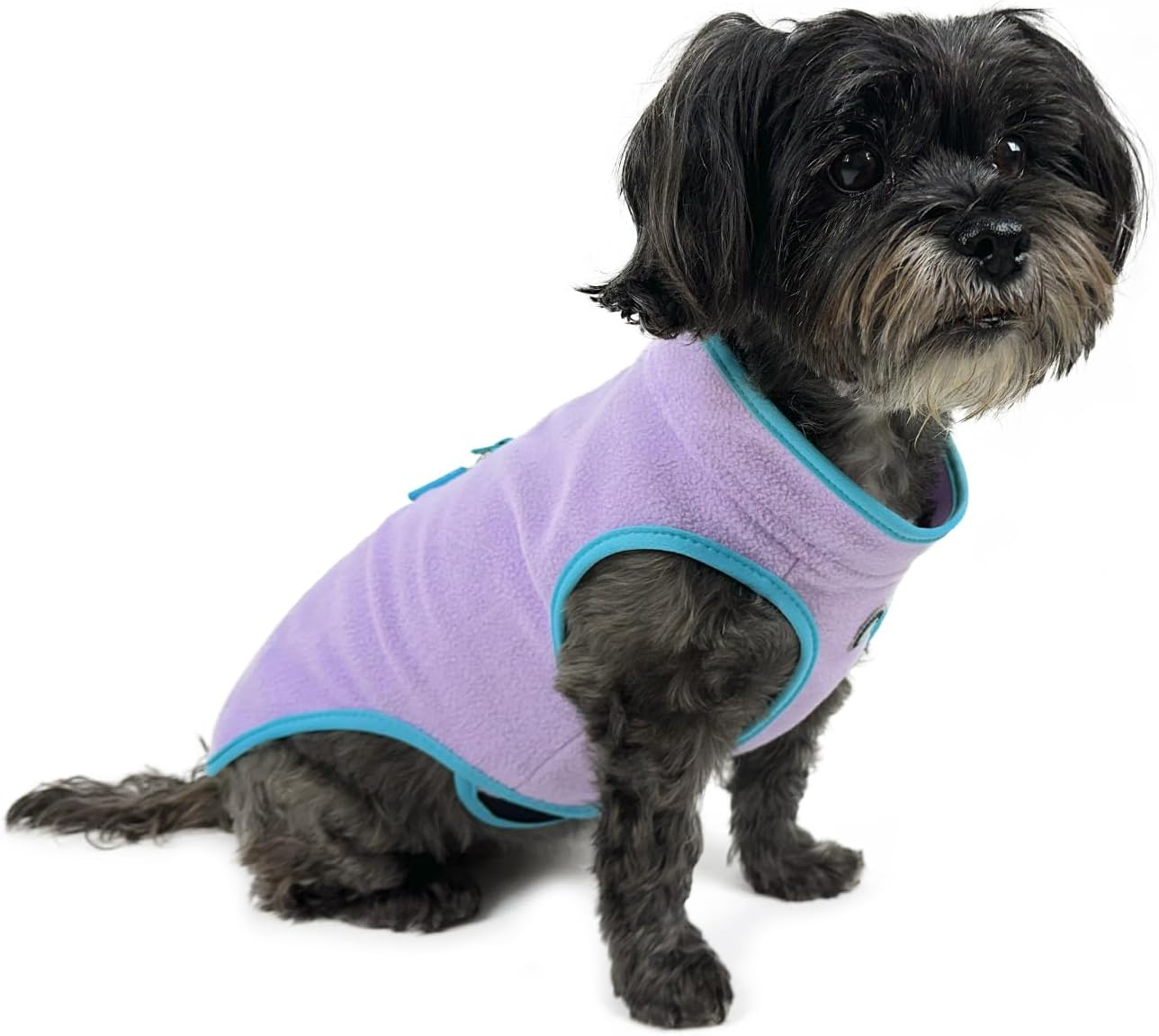 Huskimo Dog Coat Chill Mauve, Purple 33Cm &ndash; Soft Microfleece Dog Jacket with Subzero Temperature Control Fabric, Dual Zip & Velcro Adjustments, Machine Washable image number 6