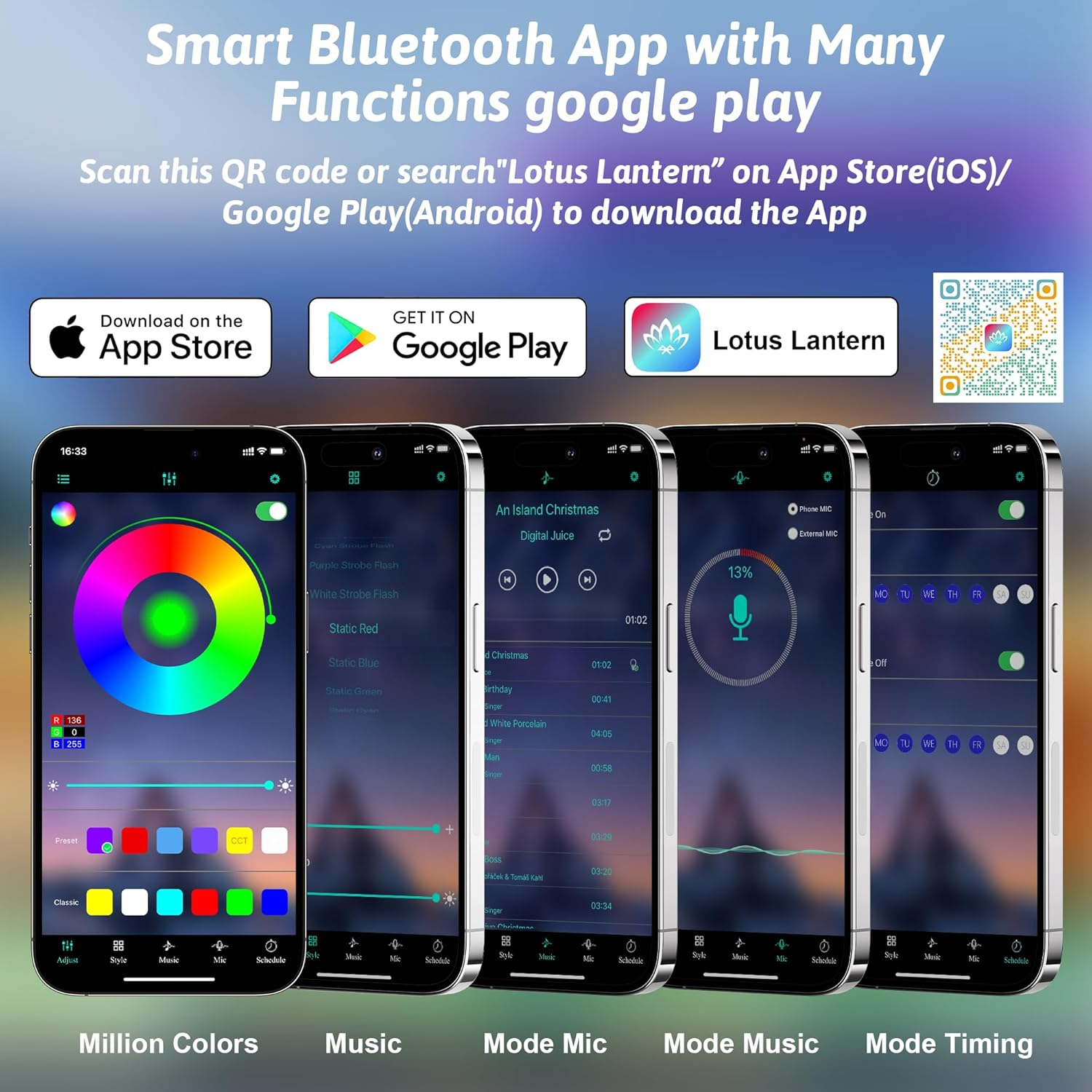 30M Outdoor LED Strip Lights, 100Ft Cozylady IP67 Waterproof Bluetooth RGB Light with App & Remote Control, Music Sync Flexible 24V Led Light Strips for Pool Gazebo Balcony Eave Patio Party Decor image number 6