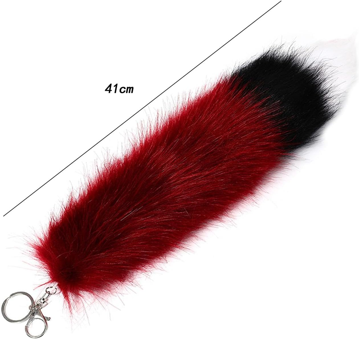 Hailong Ming Tail Key Pendant, Metal Key Trailer, Hanging Toy, Creative Car Key Trailer, Pocket Trailer, Accessories For - Dark Red image number 5