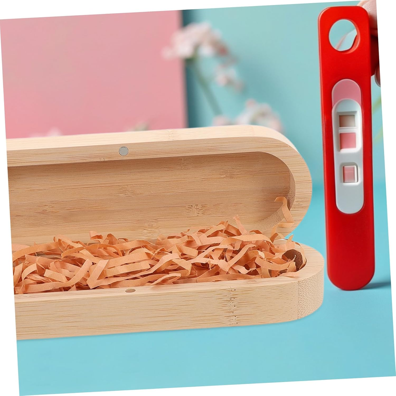 Wooden Pregnancy Test Keepsake Box Announcement Souvenir Chest for Expecting Parents Unique for Pregnant Women image number 2